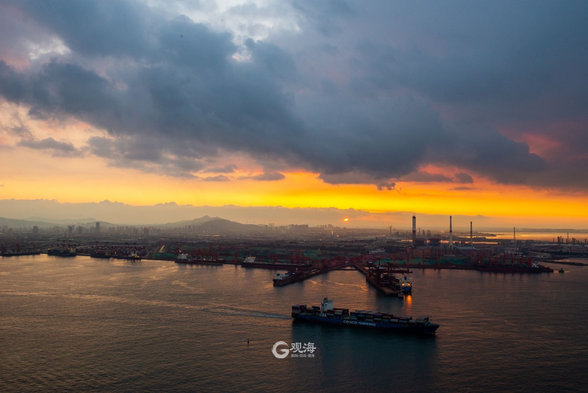 天光云影共徘徊青岛的天空太美了