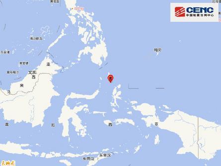 印尼马鲁古海发生7.0级地震 震源深度40千米