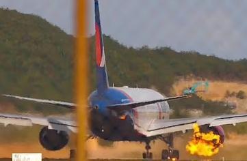 外媒：俄航空公司一飞机起飞时轮胎爆炸 引擎喷火