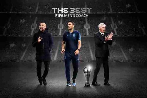 瓜迪奥拉、斯卡洛尼、安切洛蒂入围FIFA年度最佳主教练