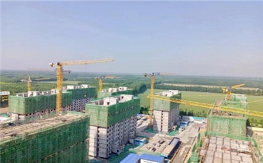 济南玉皇庙安置房项目18栋单体封顶