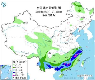江南华南有大范围持续性强降水过程 华北黄淮等地高温天气持续