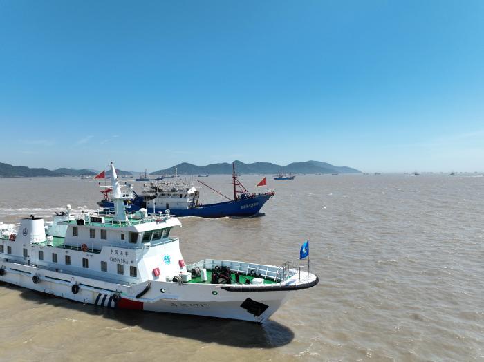 臺風“禁令”解除 浙江多地千帆競發出港開捕