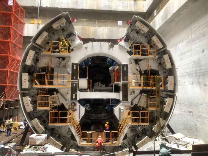中國最大直徑土壓/TBM雙模盾構機“永安號”順利始發