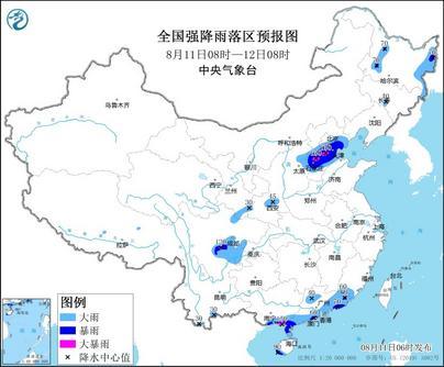 京津冀今日將再度出現(xiàn)強降雨 未來三天東北地區(qū)有持續(xù)性降雨