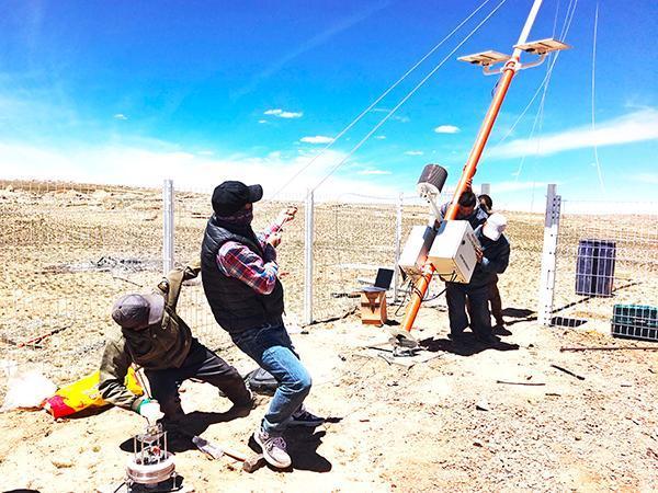 祁連山南麓海拔最高自動氣象觀測站建成