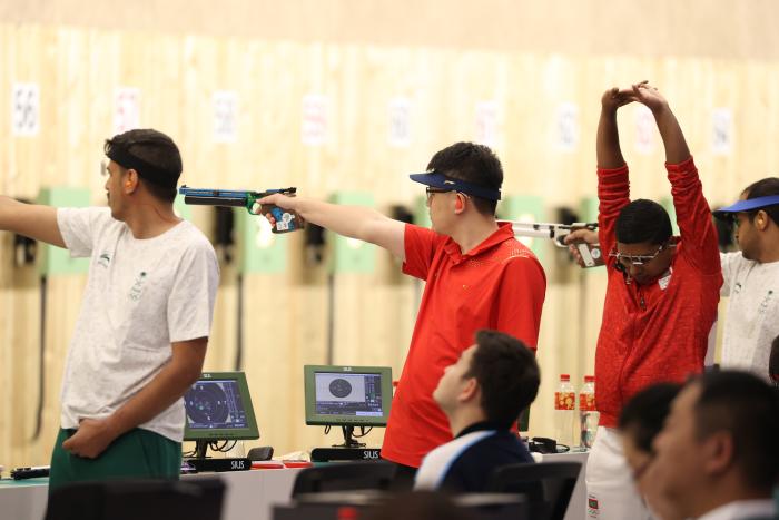 滨州选手张博文获杭州亚运会男子射击10米气手枪团体银牌