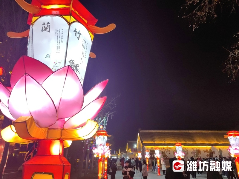 元宵节将至快来潍坊杨家埠民间艺术大观园赏花灯