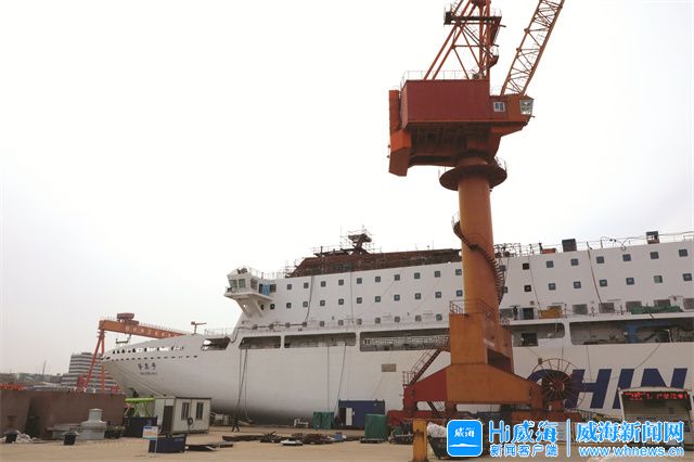 新鉴真号高端客滚船加紧生产."这是我们建造的新鉴真号高端客滚船.