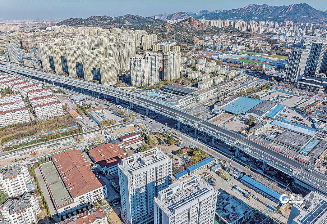 城发集团重庆路快速路工程作为青岛快速路网"四纵五横"的重要一环