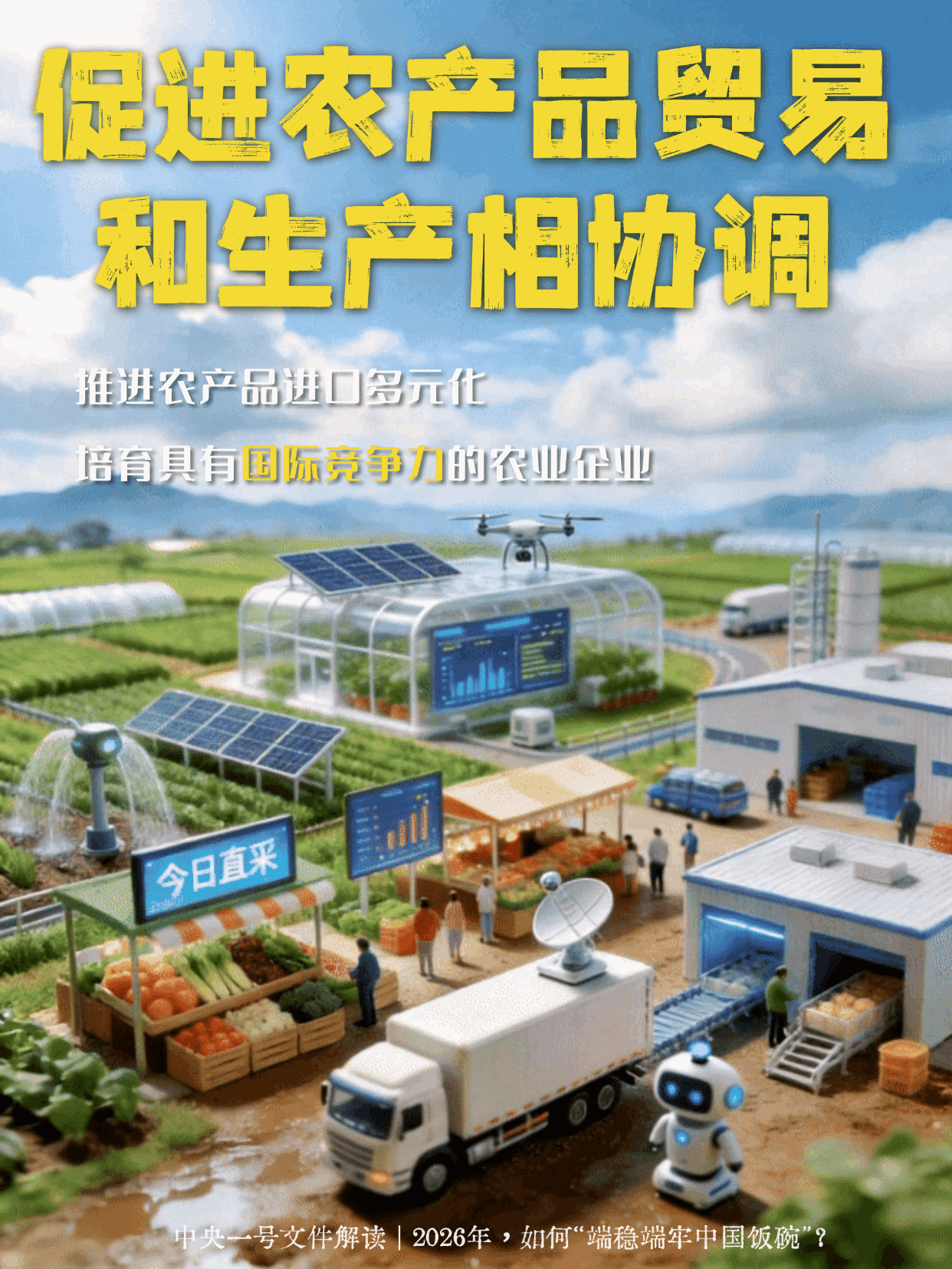 “动”察一号文件 | 2026年，如何“端稳端牢中国饭碗”？