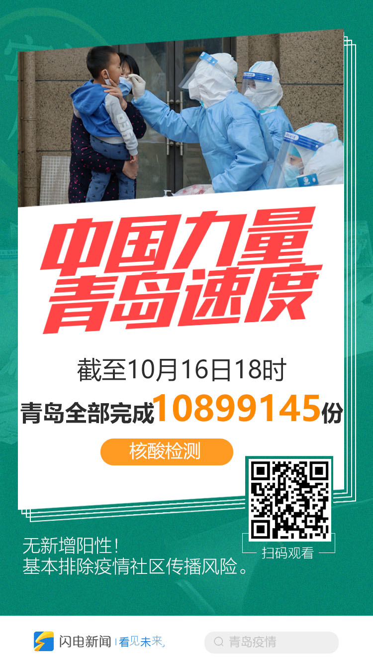 闪电海报 | 这就是中国力量 青岛速度!