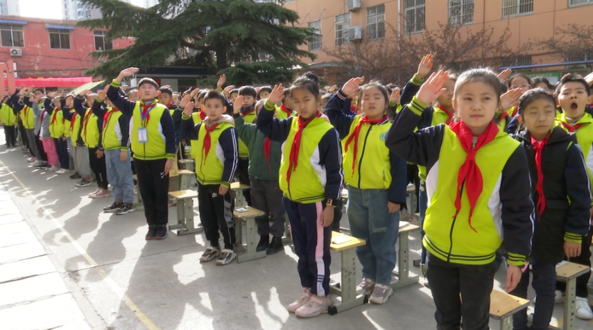 42秒学习党史童心向党枣庄滕州市北关小学开展红色教育系列活动