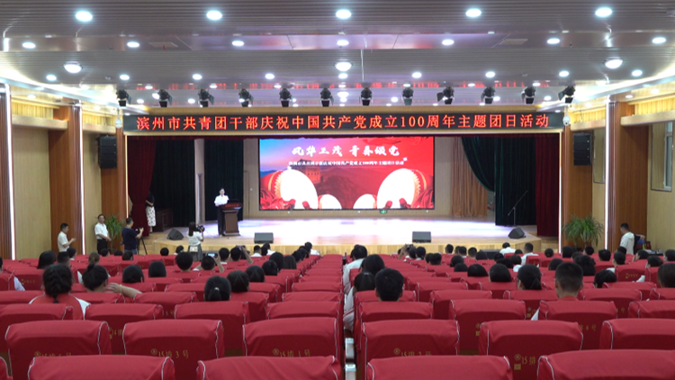 “风华正茂•青春颂党”滨州市共青团举行庆祝中国共产党成立 100 周年主题团日活动
