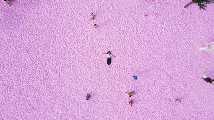 自带滤镜的网红打卡地！山东临沂马尔代夫“分夫”的粉红沙滩温馨又浪漫