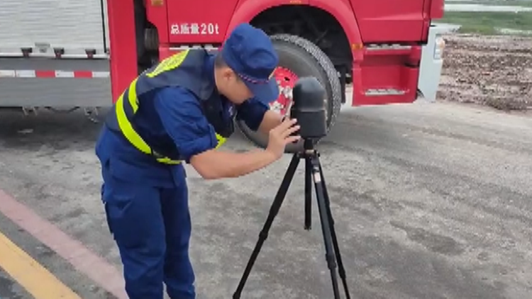 洪峰临近 滨州消防应急通讯保障实时监控系统已到位