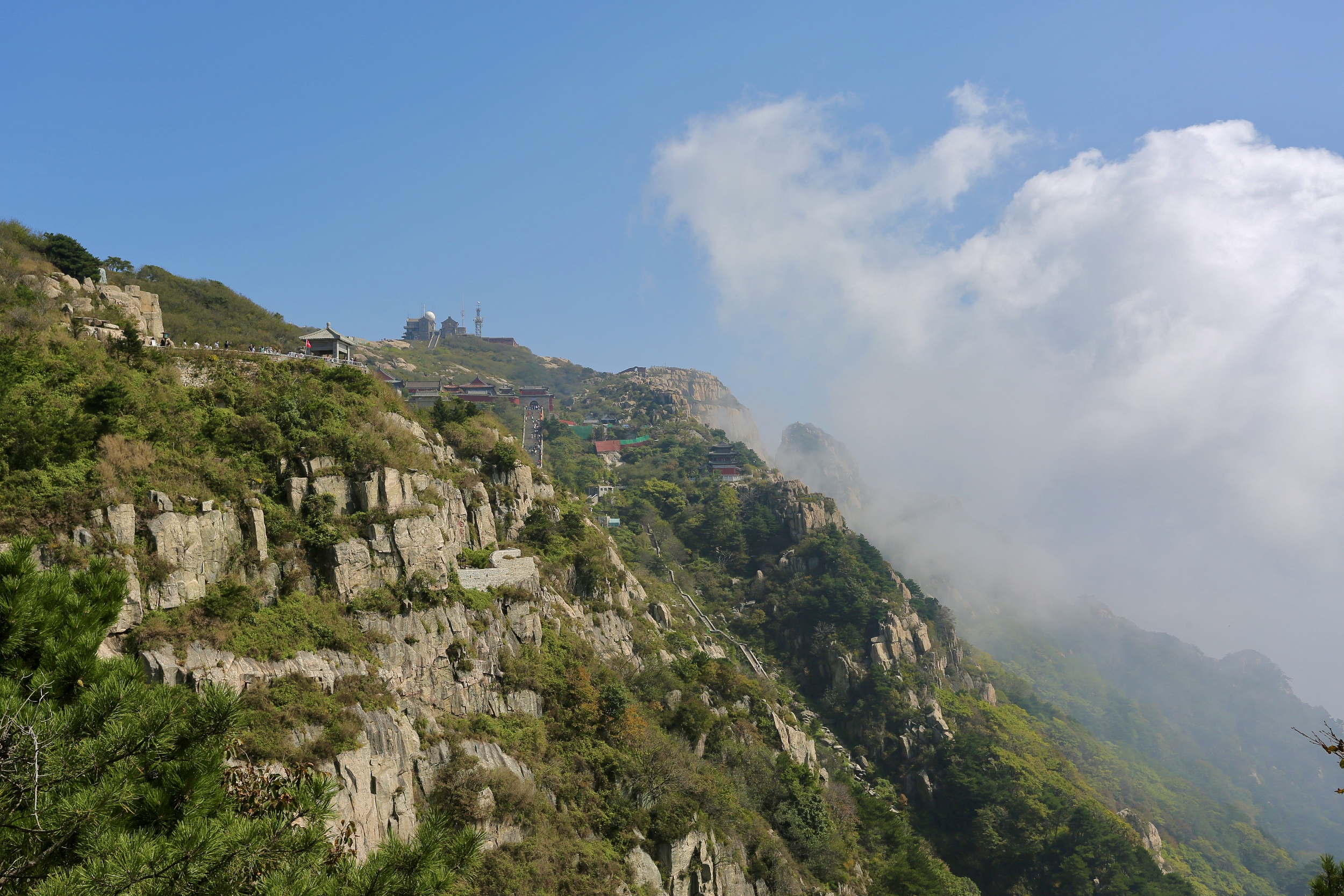 泰山实景图真实照片图片