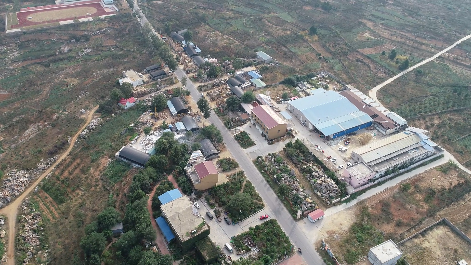 枣庄山亭上水石小镇小石头成就大产业