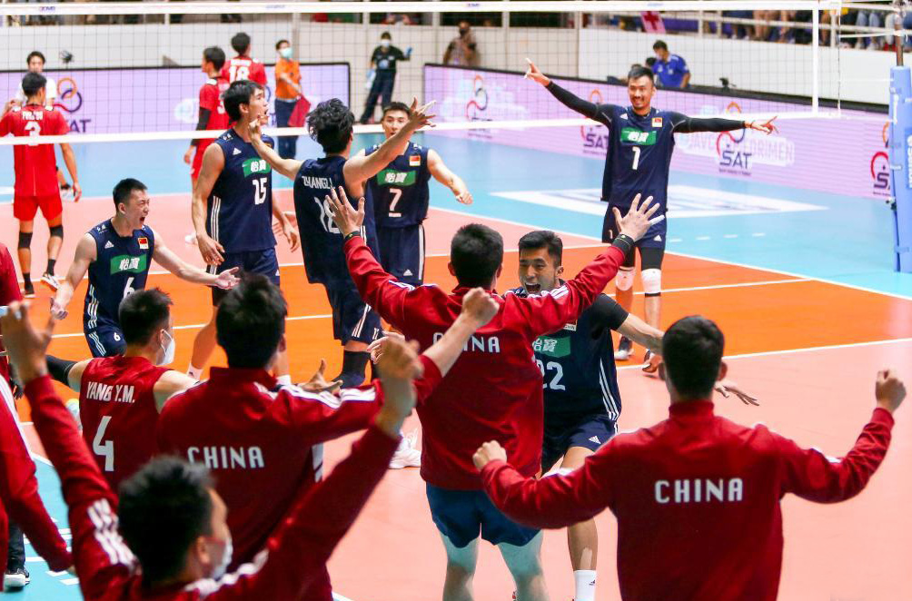 中国男排时隔十年再度夺得亚洲杯冠军