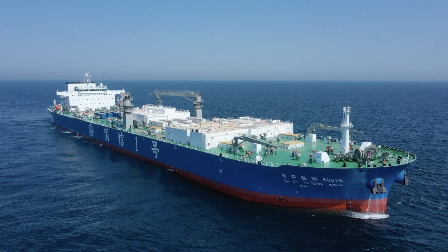 67好客山东好品山东这艘船养出的鱼竟能媲美野生鱼来看全球首艘10万