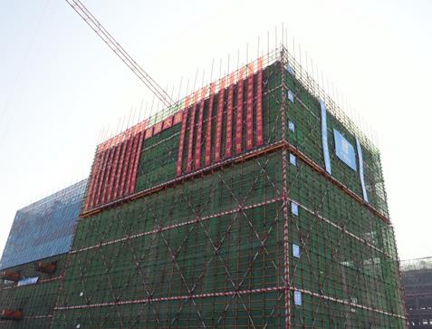 滨州经济技术开发区又一重点项目完成首栋楼座主体封顶