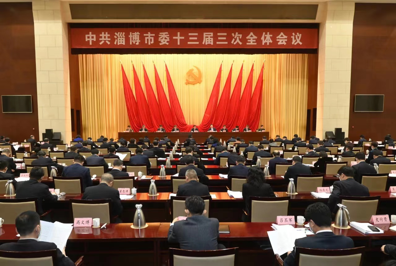 中共淄博市委十三届三次全体会议举行