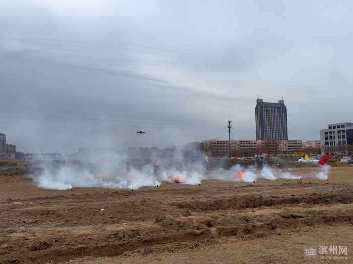 2022年滨州市燃气管道泄漏爆炸事故应急救援演练在北海公园举行