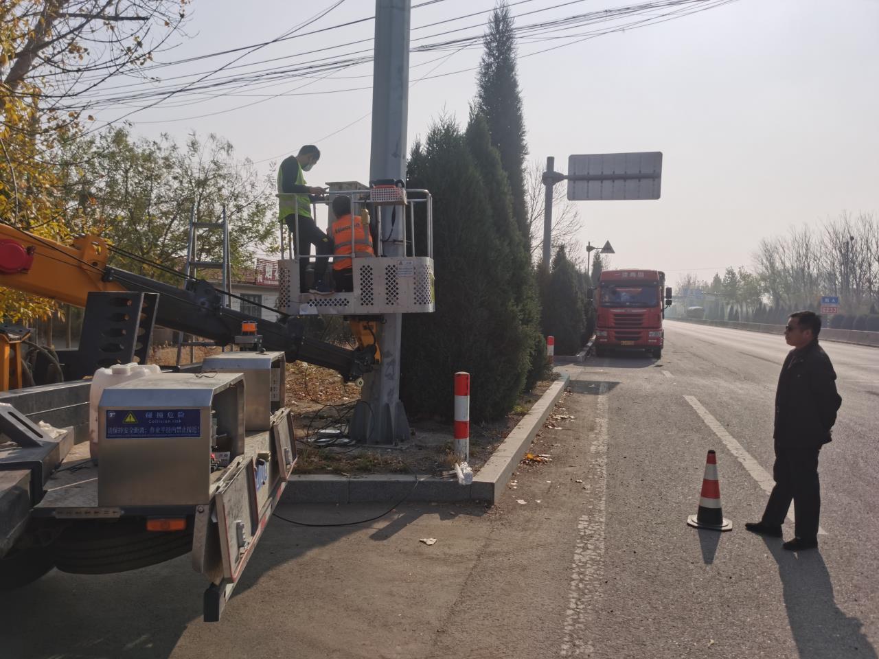 德州市公路事业发展中心庆云分中心完成数字公路设备安装工作