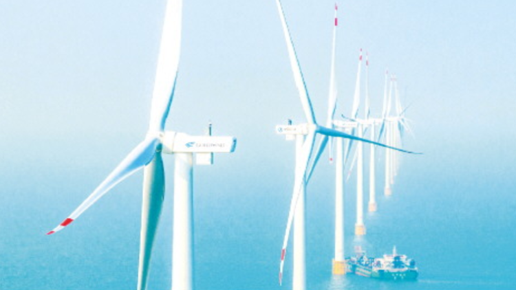 潍坊市第一度海上风电诞生