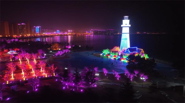 威海南海新区夜景图片