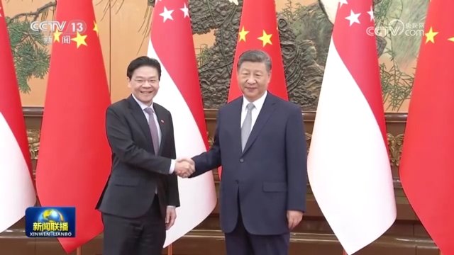 習近平會見新加坡總理黃循財