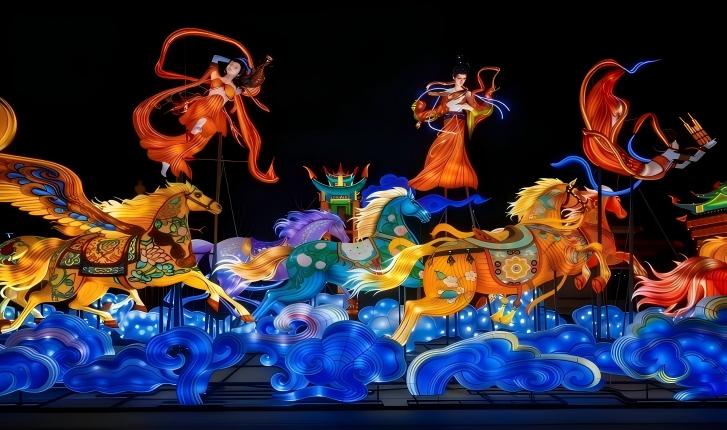 鹊山生态文化区文旅盛宴燃动新春