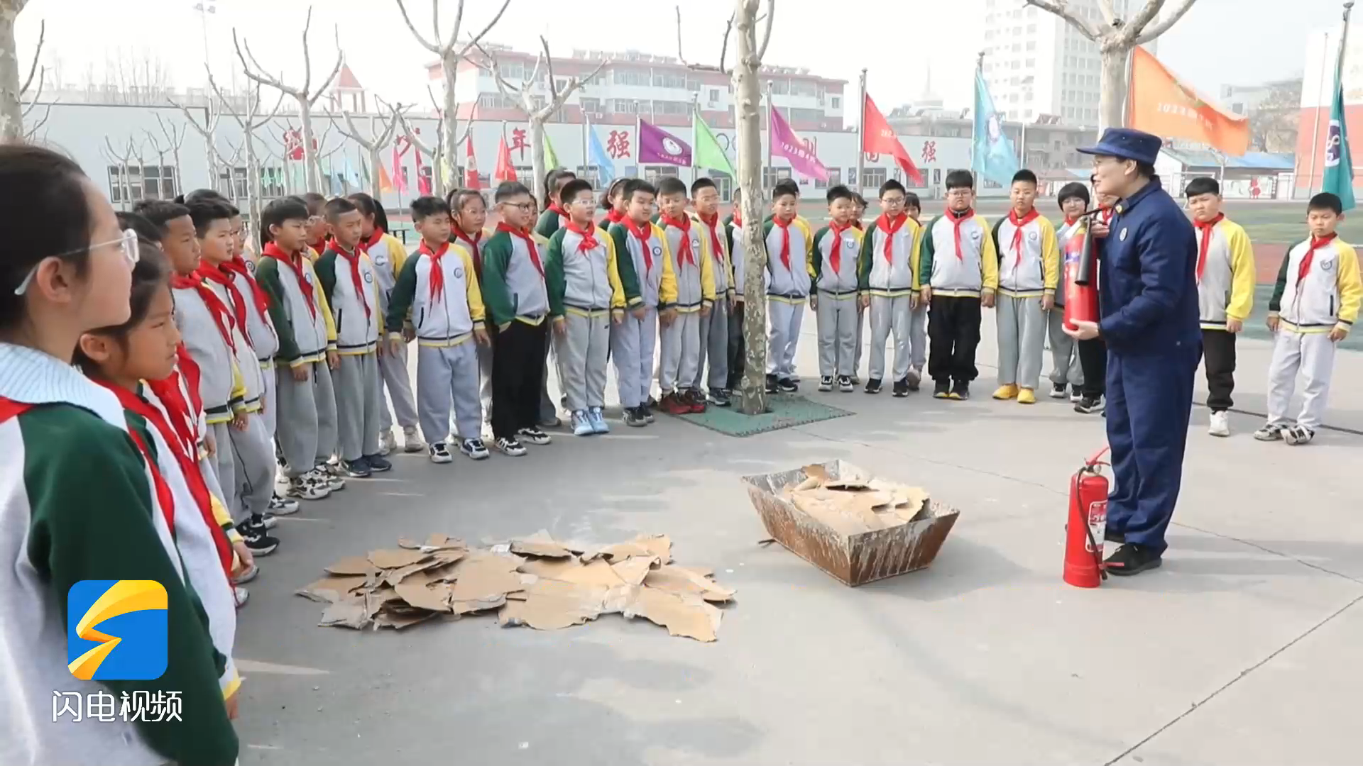 沾化：消防安全进校园 实战演练提升师生应急避险能力