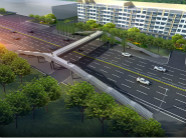 威海环山路改建工程6月底验收竣工 世昌大道过街天桥建设开工