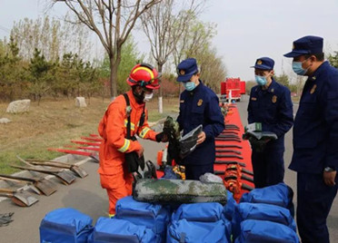 滨州消防救援支队组织开展跨区域森林火灾实战演练
