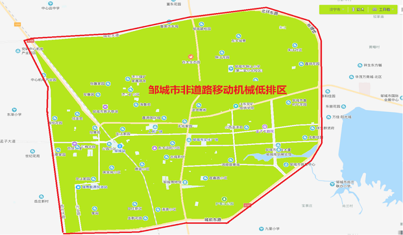 邹城规划图图片