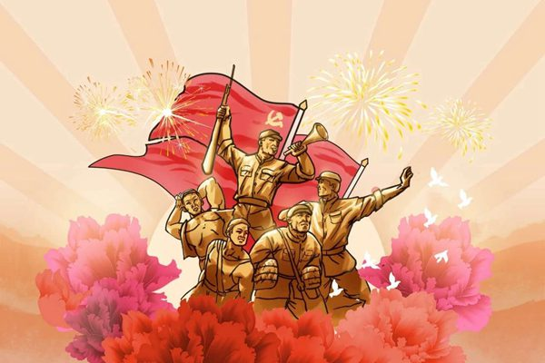 读到了一种精神那个夜晚和弥漫着硝烟的晚霞以及无名的野花血染的军装