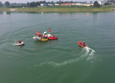 48秒丨水上救生、群众转移……一场“超燃”的防汛演练在潍坊昌乐上演