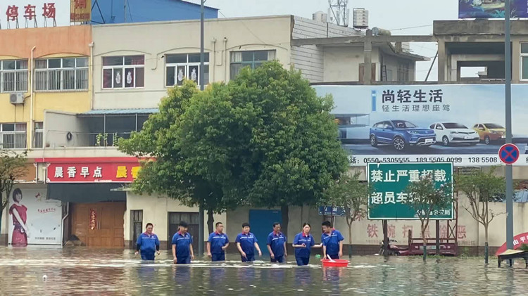 “魯”力同心 力“皖”狂瀾 | 山東消防全力救援安徽古河鎮 水位最深近2米