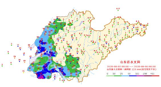 昨夜今晨济宁降水20.4毫米 降水量位列全省第四