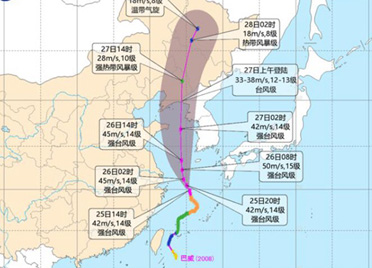 海丽气象吧丨“巴威”来袭，潍坊启动防台风IV级应急响应