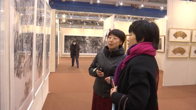 67秒丨千余位名家画作齐聚第十届中国画节 观众赞叹：很震撼！