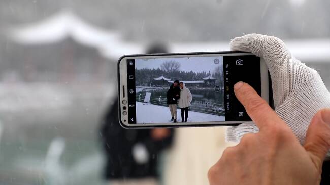 46秒丨大雪纷飞，美景如画！潍坊市民拍照记录动人雪景