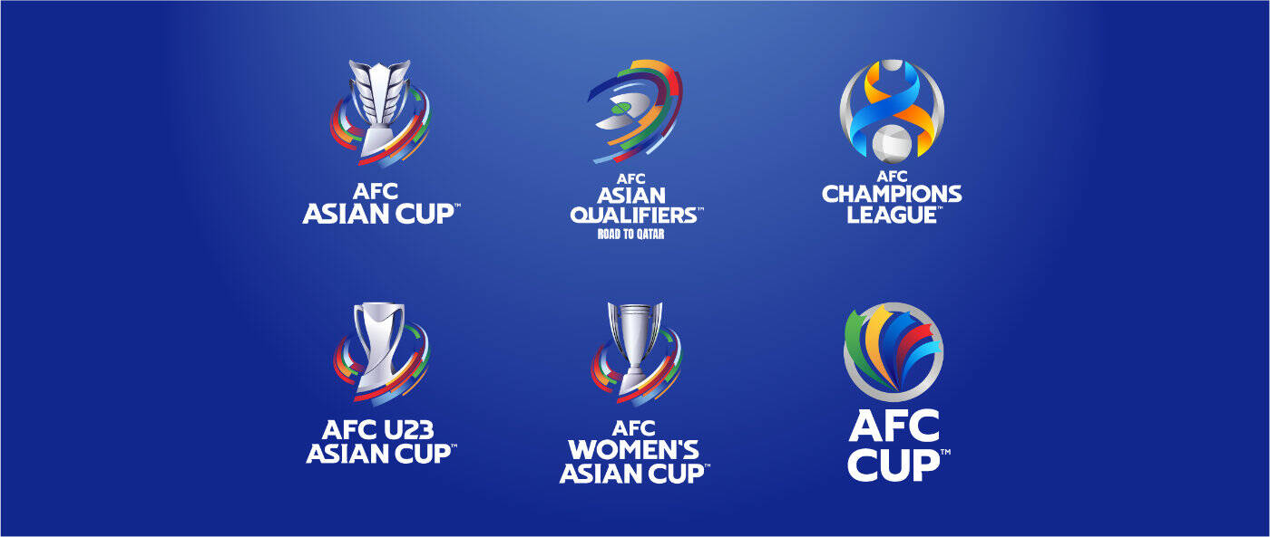 官方：亚足联推出国家队及俱乐部赛事最新品牌标识