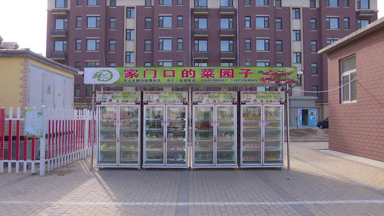 47秒丨自助生鲜果蔬售卖机进社区 潍坊滨海居民买菜更方便
