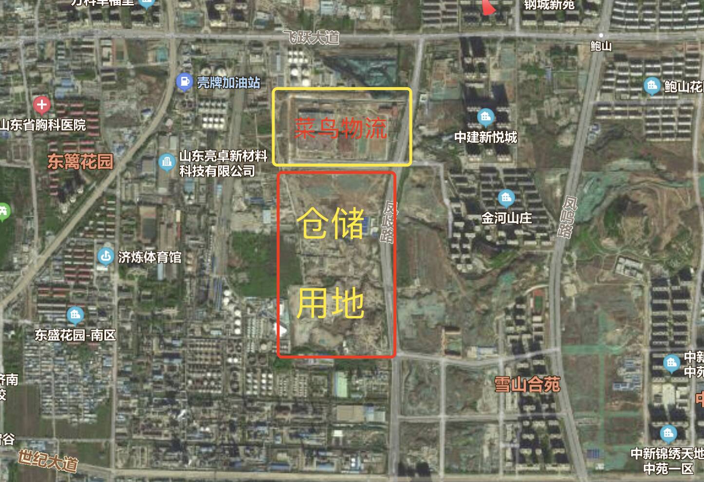 济南东部将建大型仓储项目 用地面积约28公顷！与菜鸟物流园紧邻