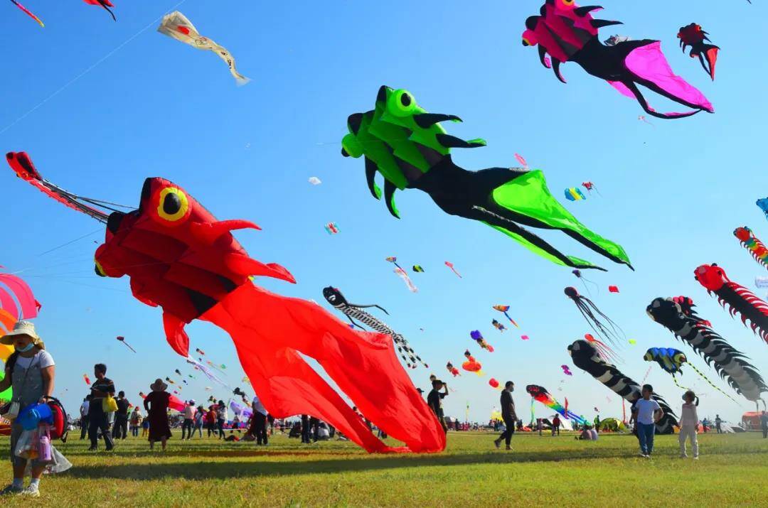 风筝会期间潍坊开通四条市区至滨海国际风筝放飞场直通专线车