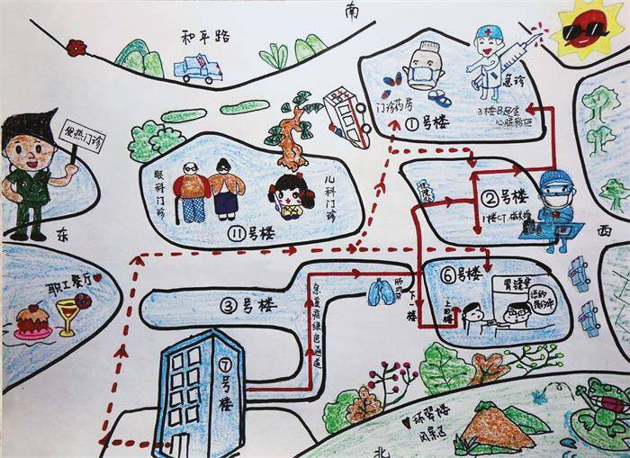 视频｜威海市立医院漫画手绘地图 暖了患者心