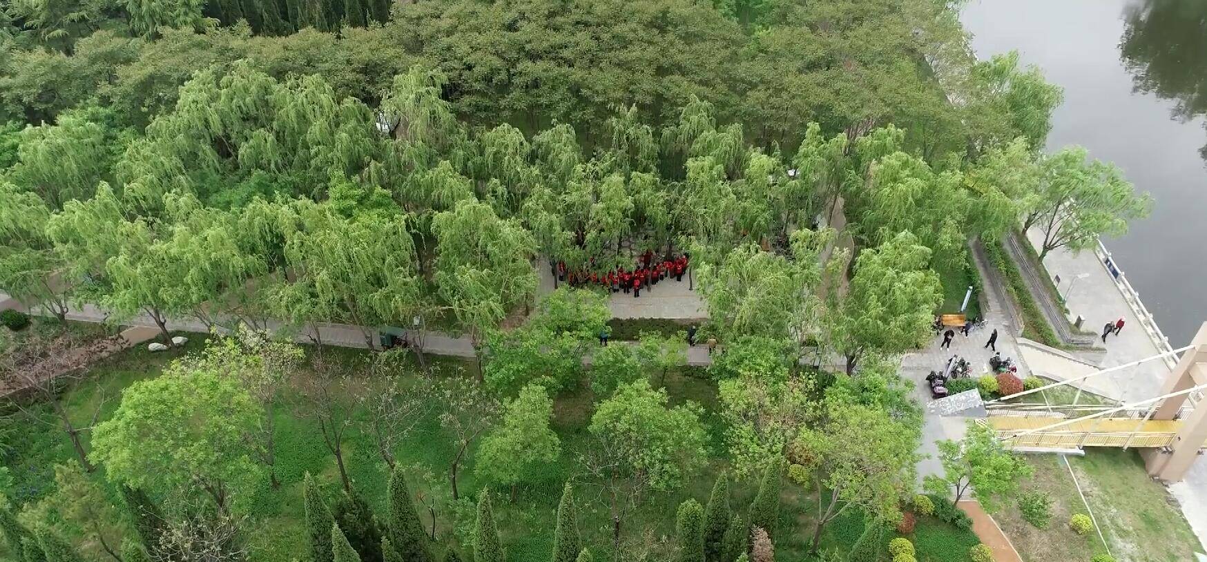 Vlog丨滨州：景色秀丽的新立河畔 丛林中传出“红色旋律”