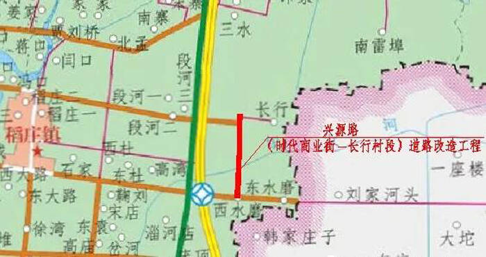 6月17日起 广饶兴源路（时代商业街—长行村路口段）进行封闭施工
